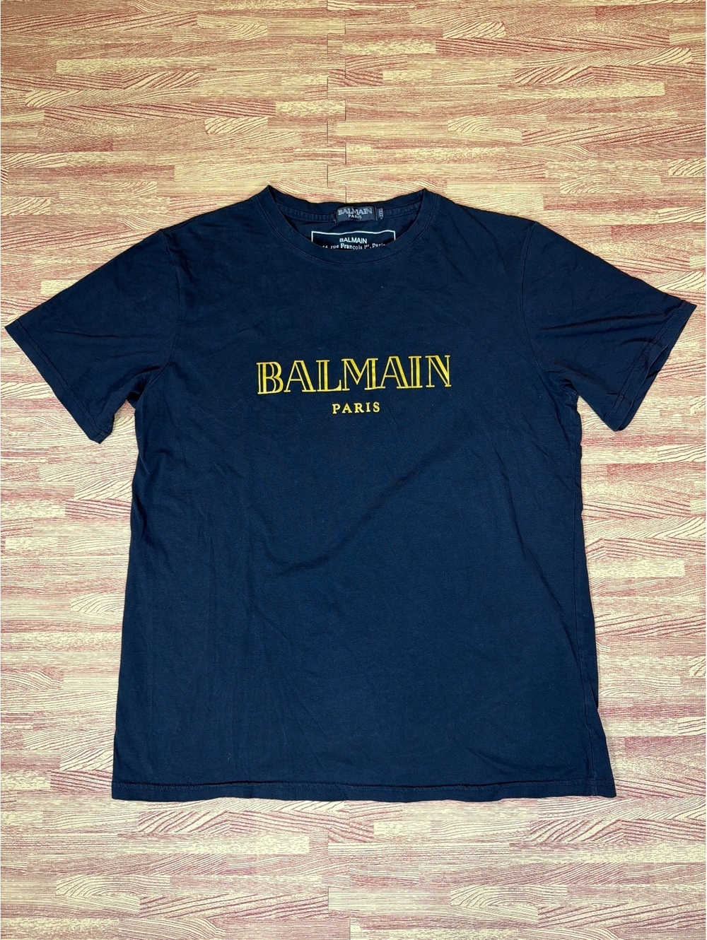 Balmain Paris Black Logo T-Shirt CXXL Size